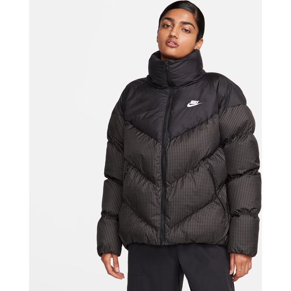 nike giacca puffer loose fit therma-fit  sportswear windpuffer – donna - nero