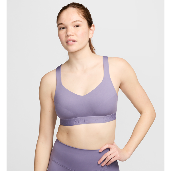 nike bra imbottito regolabile  indy high support – donna - viola