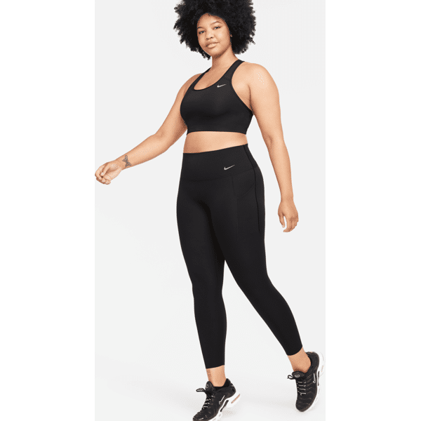 nike leggings a 7/8 a vita alta con tasche e sostegno medio  universa – donna - nero