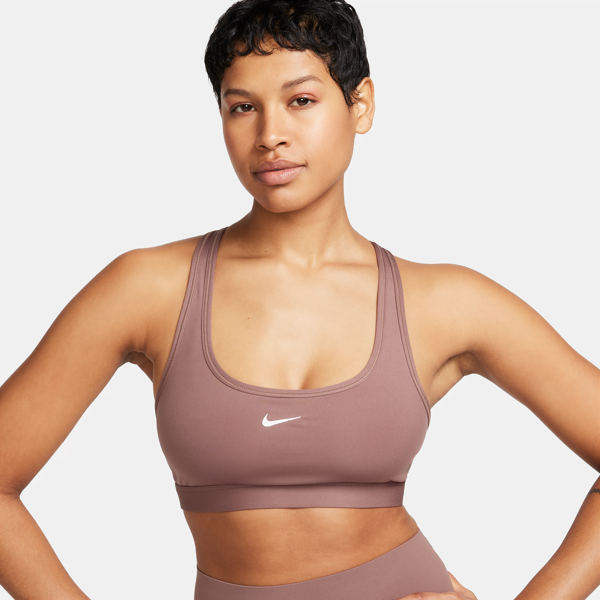 nike bra imbottito  swoosh light support – donna - viola