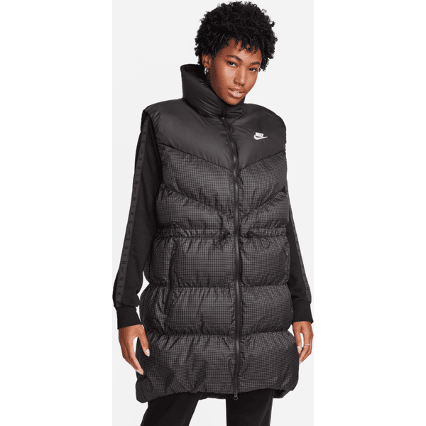 nike smanicato puffer loose fit therma-fit  sportswear windpuffer therma-fit – donna - nero