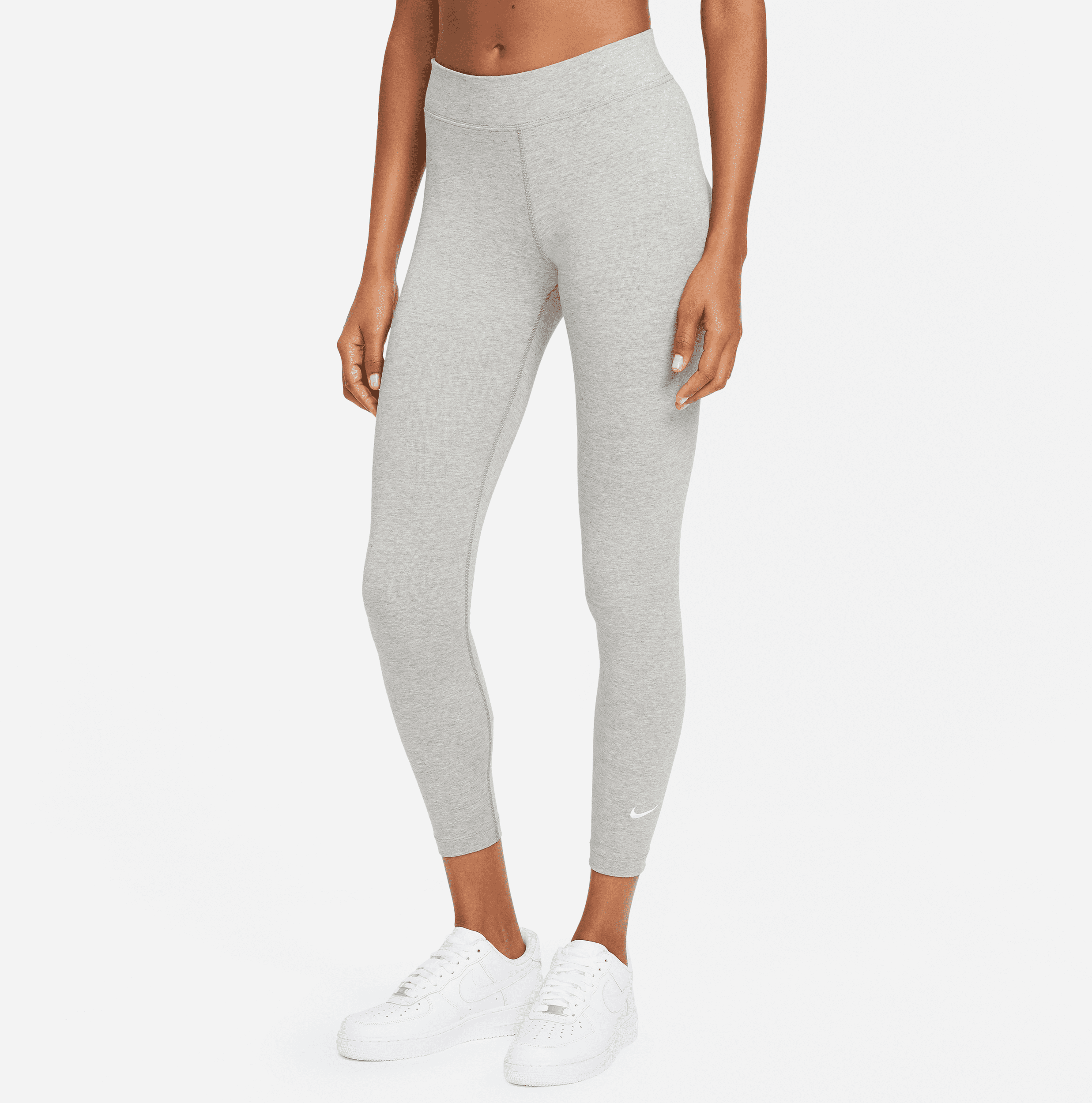 nike leggings a 7/8 a vita media  sportswear essential - donna - grigio