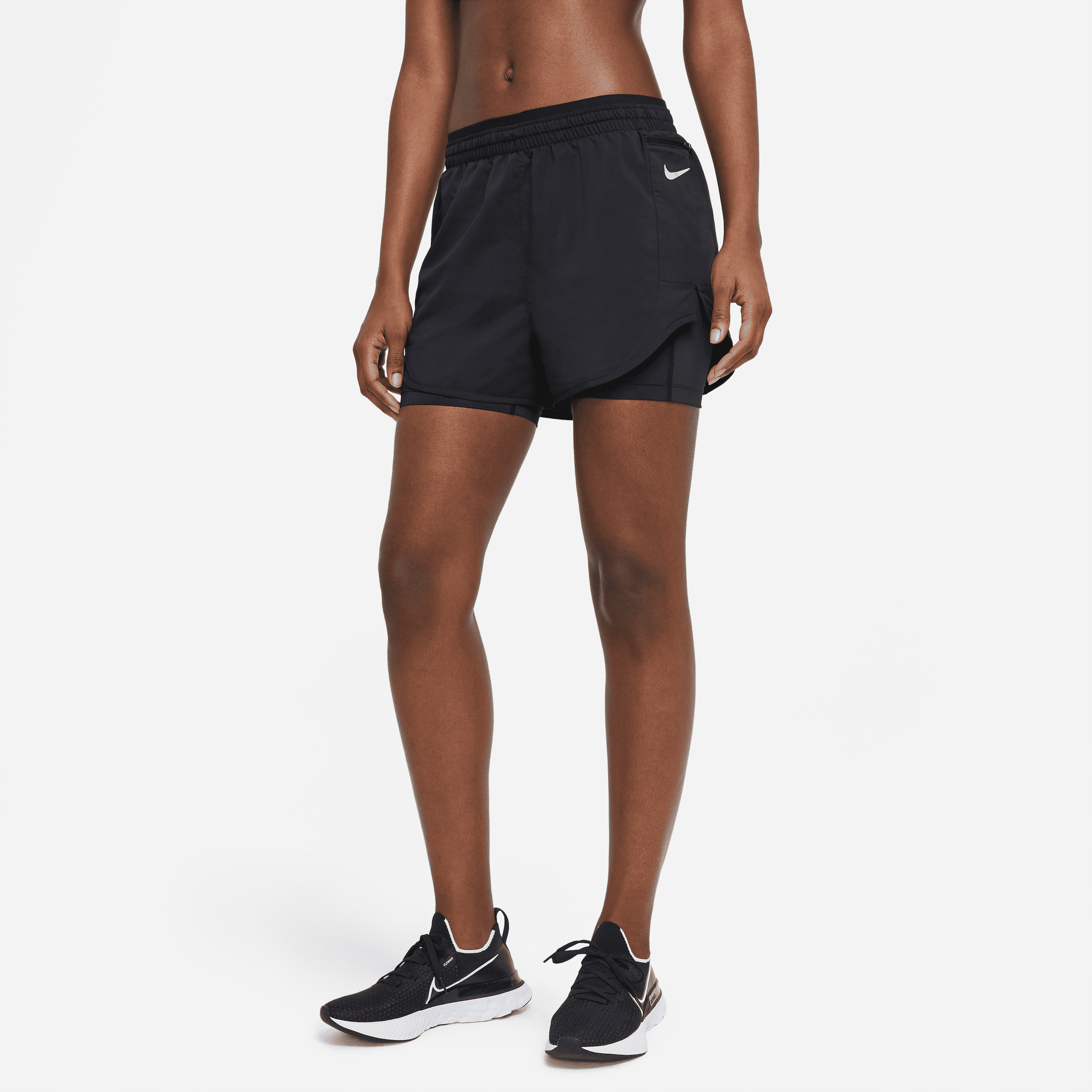 nike shorts da running 2-in-1  tempo luxe – donna - nero