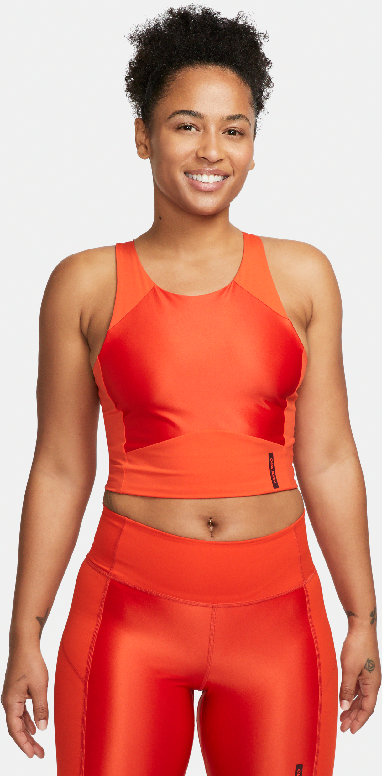 nike canotta corta  pro dri-fit – donna - rosso