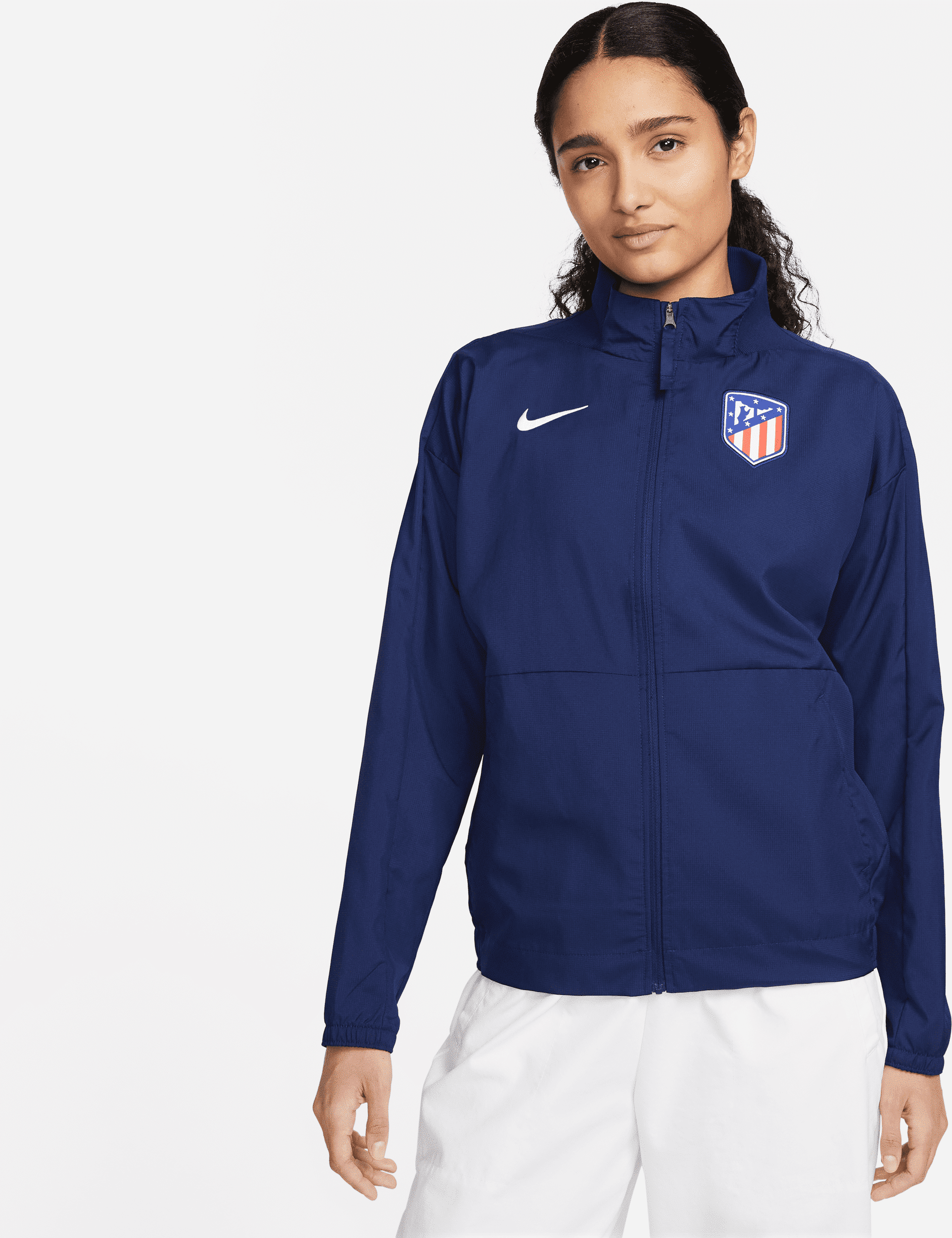 nike giacca da calcio  dri-fit atlético de madrid – donna - blu