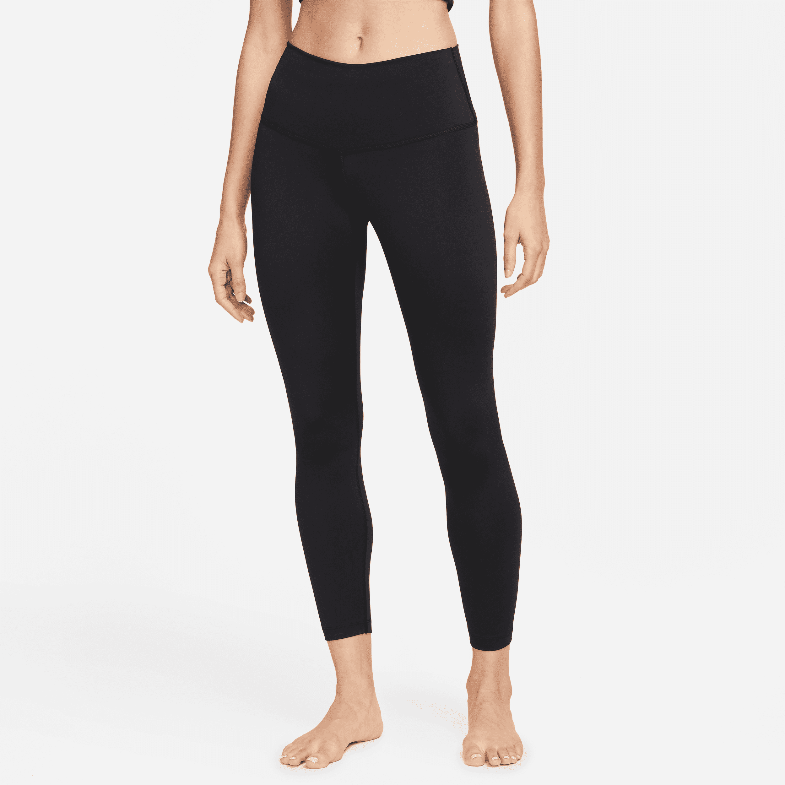 nike leggings a 7/8 a vita alta  yoga - donna - nero