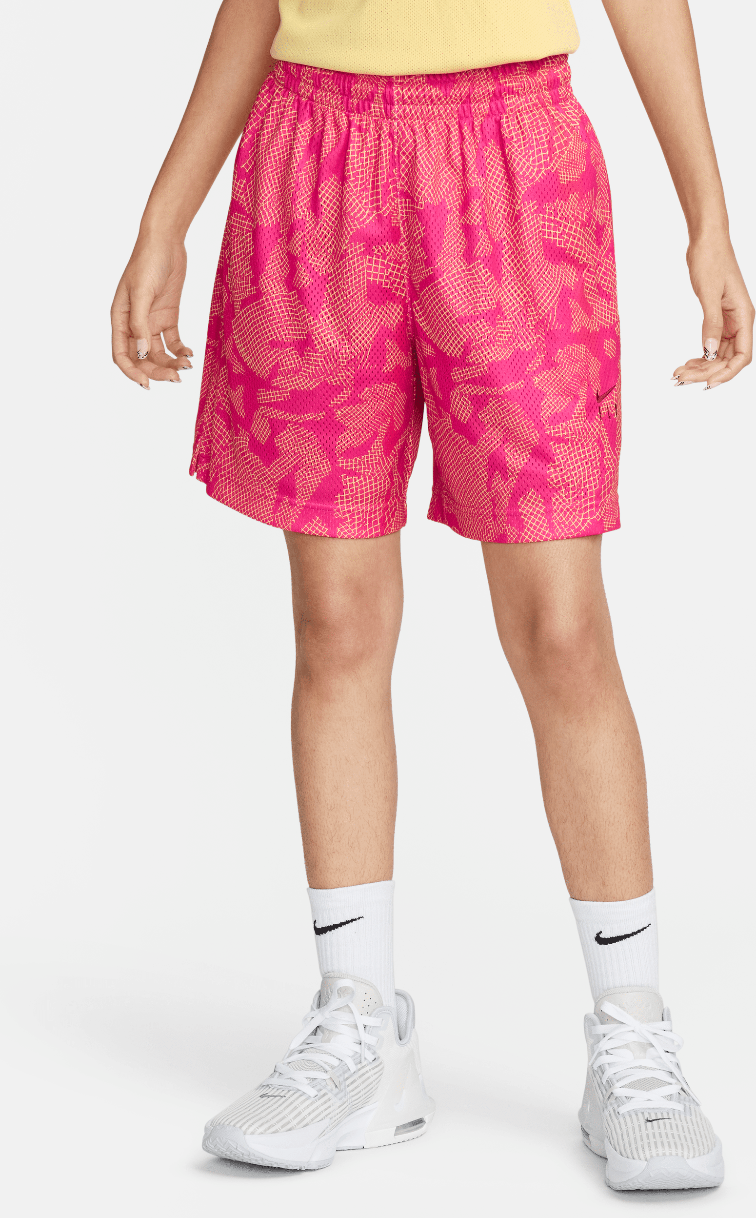 nike shorts da basket dri-fit  swoosh fly – donna - rosso