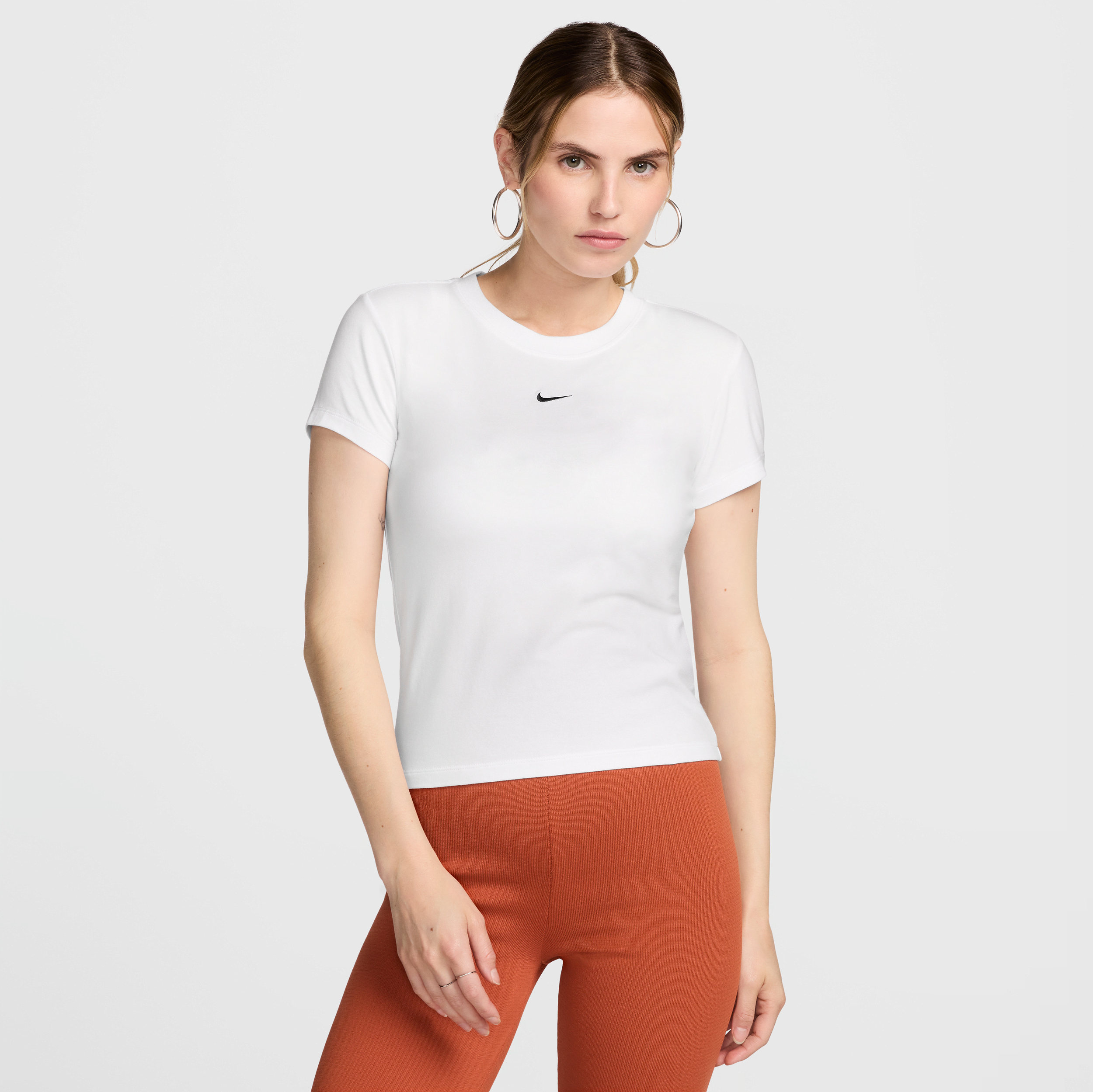 nike t-shirt  sportswear chill knit – donna - bianco