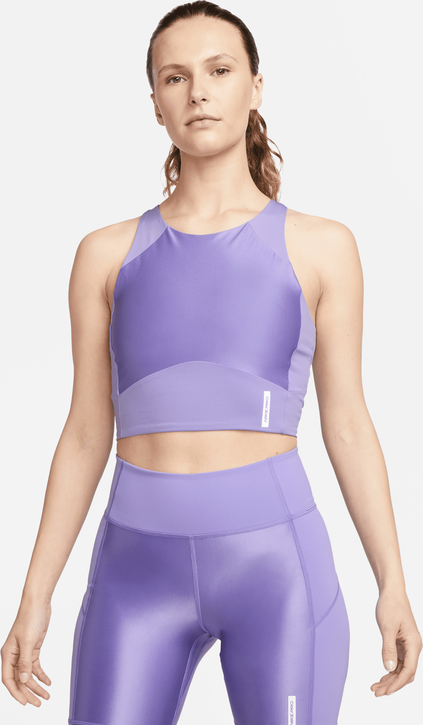 nike canotta corta  pro dri-fit – donna - viola