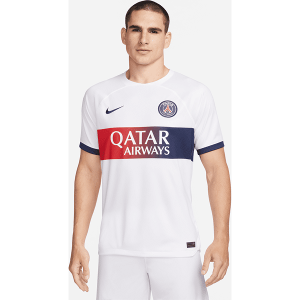 nike maglia da calcio  dri-fit paris saint-germain 2023/24 stadium da uomo – away - bianco