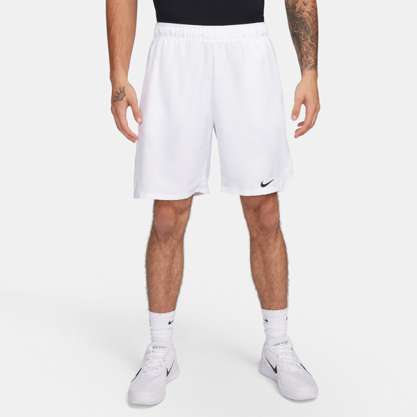 nike shorts da tennis 23 cm dri-fit court victory – uomo - bianco