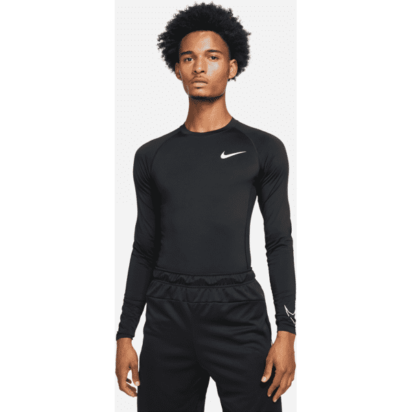 nike maglia a manica lunga tight fit  pro dri-fit - uomo - nero