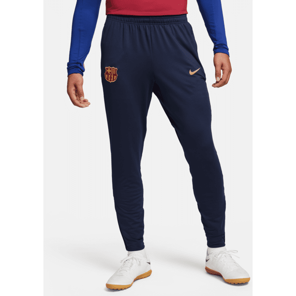 nike pantaloni da calcio  dri-fit fc barcelona strike - uomo - blu