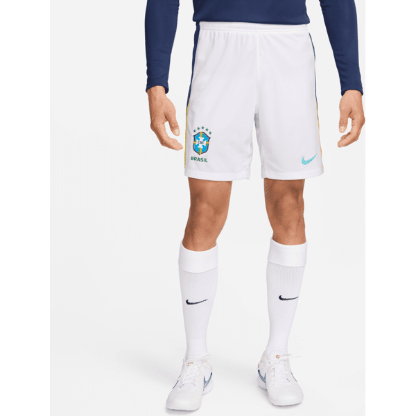 nike shorts da calcio replica  dri-fit brasile 2024 stadium da uomo – away - bianco