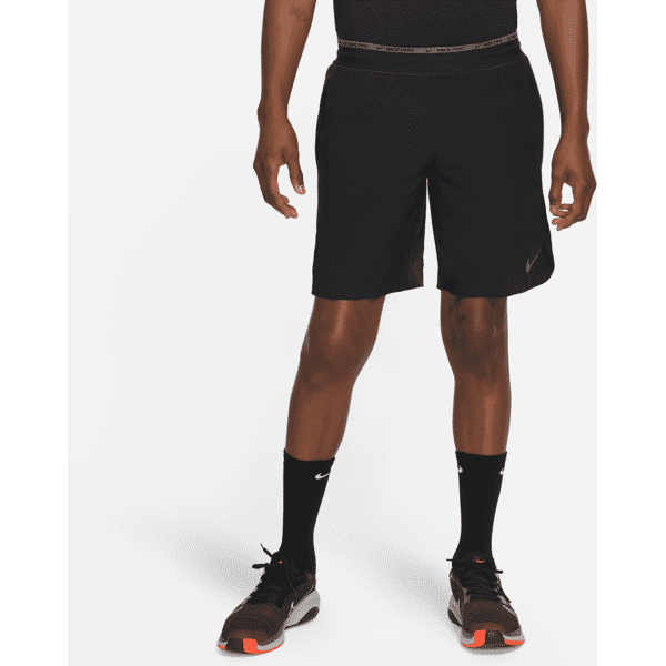 nike shorts da training non foderati 20 cm  dri-fit flex rep pro collection – uomo - nero