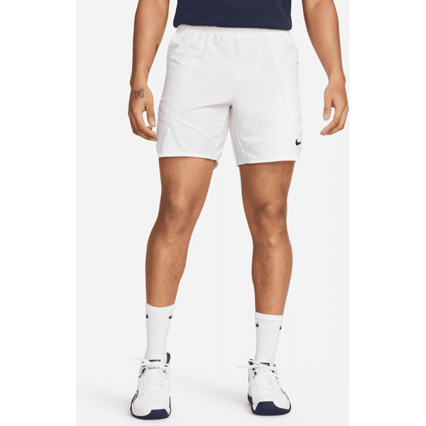 nike shorts da tennis 18 cm court dri-fit advantage - uomo - bianco