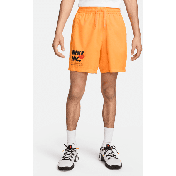 nike shorts da fitness dri-fit non foderati 18 cm  form – uomo - giallo