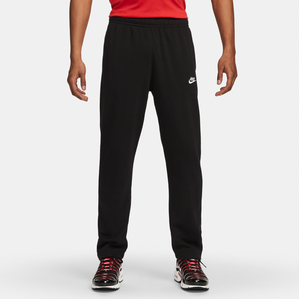 nike pantaloni in french terry  sportswear club - uomo - nero