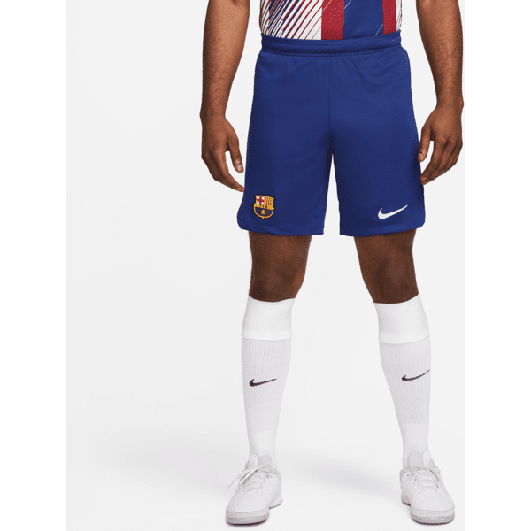 nike shorts da calcio  dri-fit fc barcelona 2023/24 stadium da uomo – home - blu