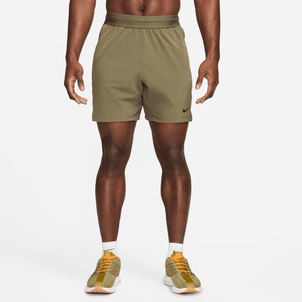 nike shorts da fitness dri-fit non foderati 18 cm  flex rep 4.0 – uomo - verde