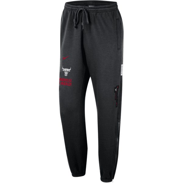 nike pantaloni chicago bulls standard issue 2023/24 city edition courtside  nba – uomo - nero