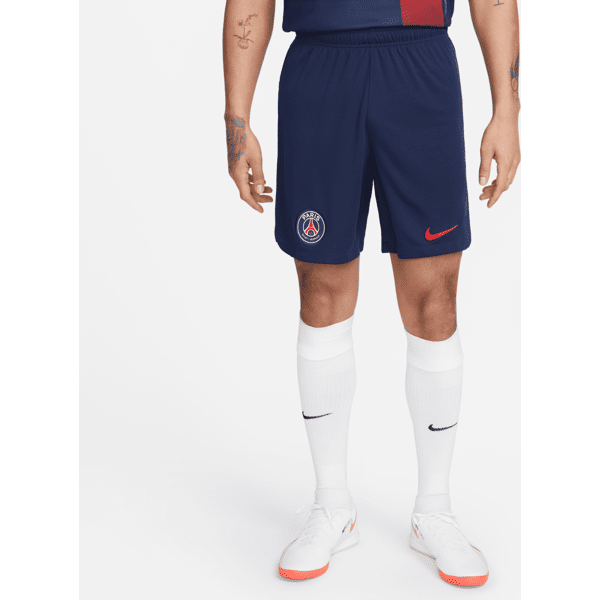 nike shorts da calcio  dri-fit paris saint-germain 2023/24 stadium da uomo – home/away - blu