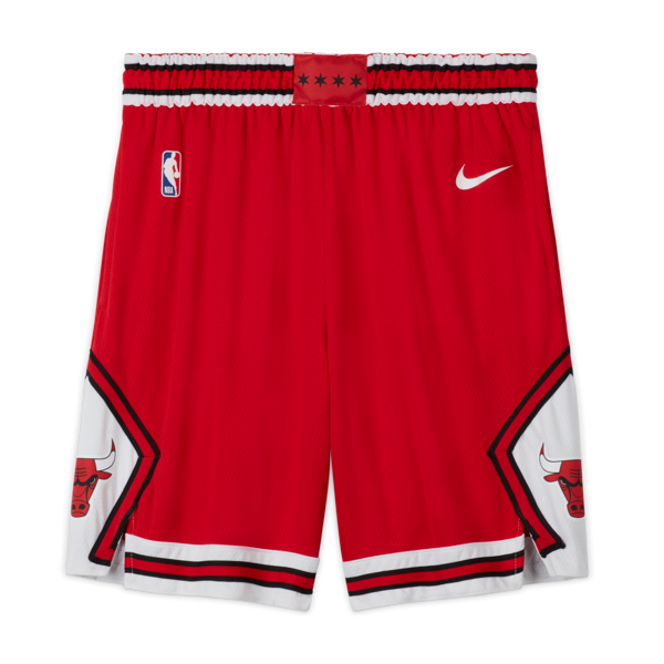 nike shorts chicago bulls icon edition swingman  nba - uomo - rosso