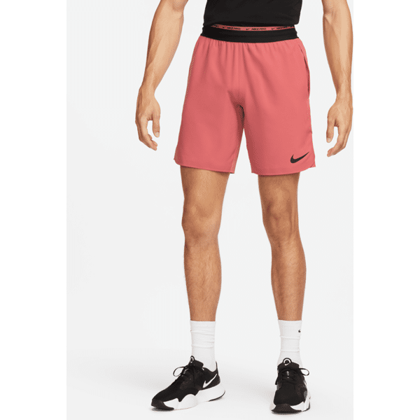 nike shorts da training non foderati 20 cm  dri-fit flex rep pro collection – uomo - rosso