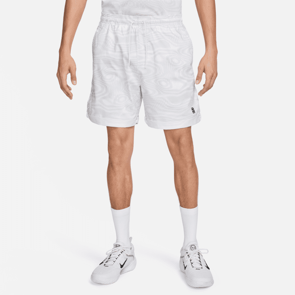 nike shorts da tennis dri-fit 15 cm court heritage – uomo - bianco