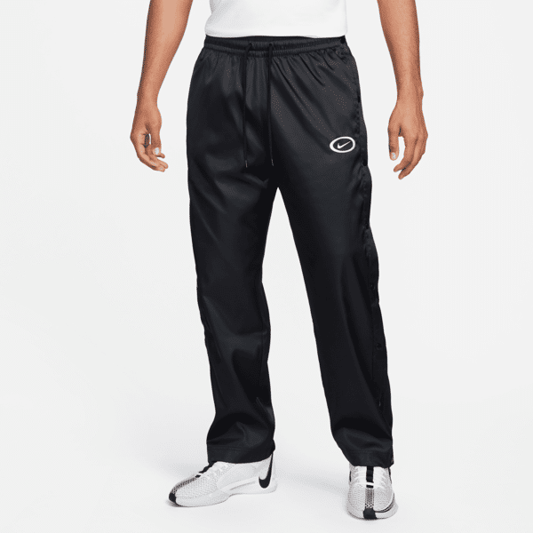 nike pantaloni da basket con bottoni laterali dri-fit  dna – uomo - nero