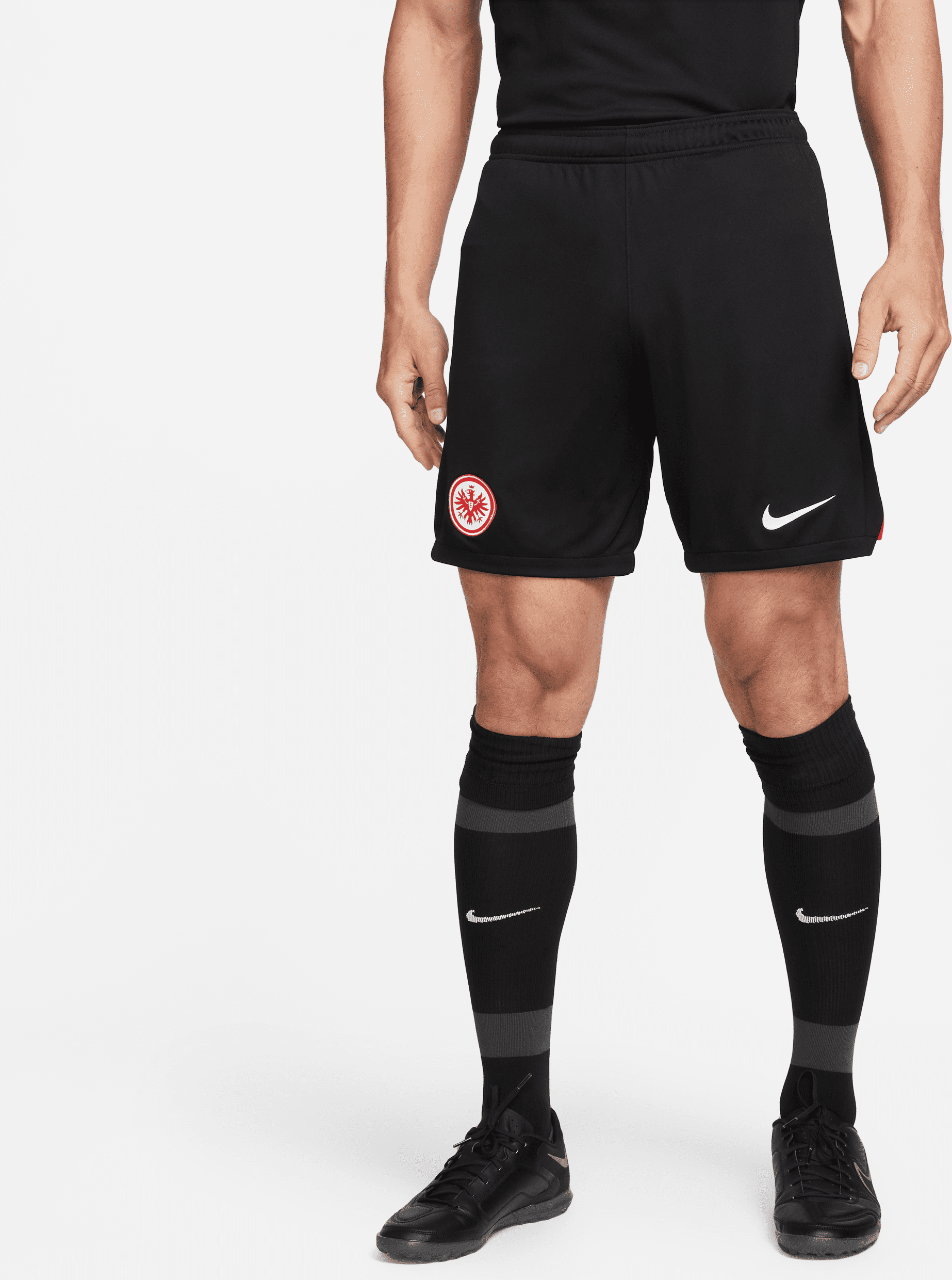 nike shorts da calcio  dri-fit eintracht francoforte 2023/24 stadium da uomo – home/away - nero