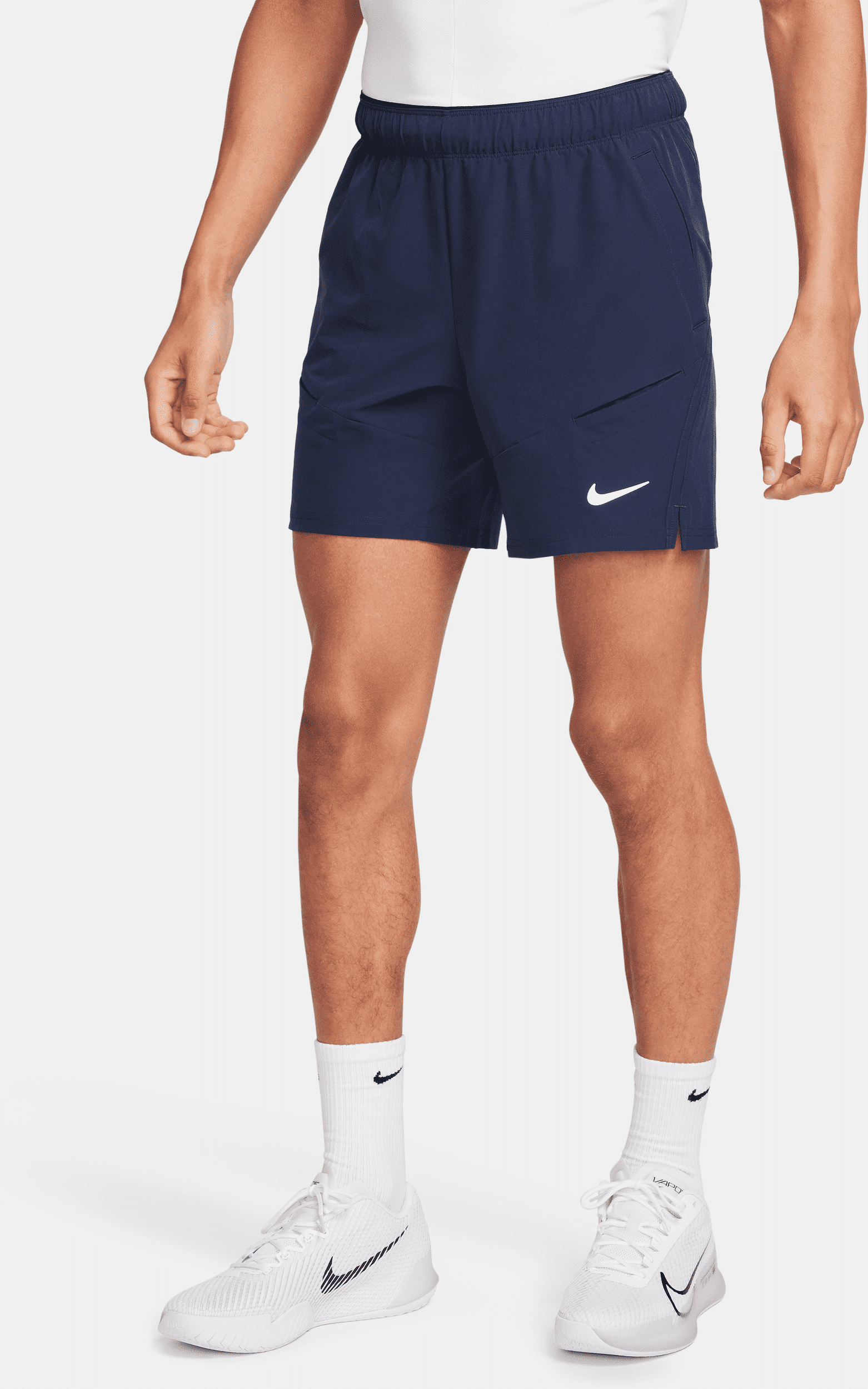 nike shorts da tennis 18 cm dri-fit court advantage – uomo - blu