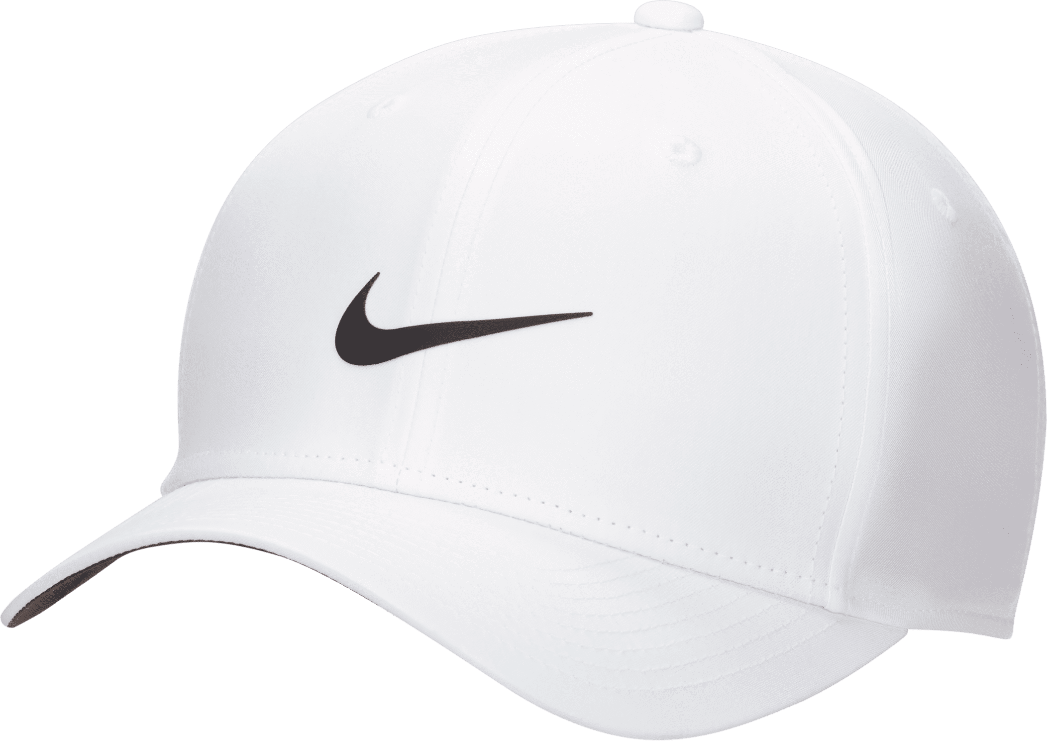 nike cappello strutturato con chiusura a pressione sul retro  dri-fit rise - bianco