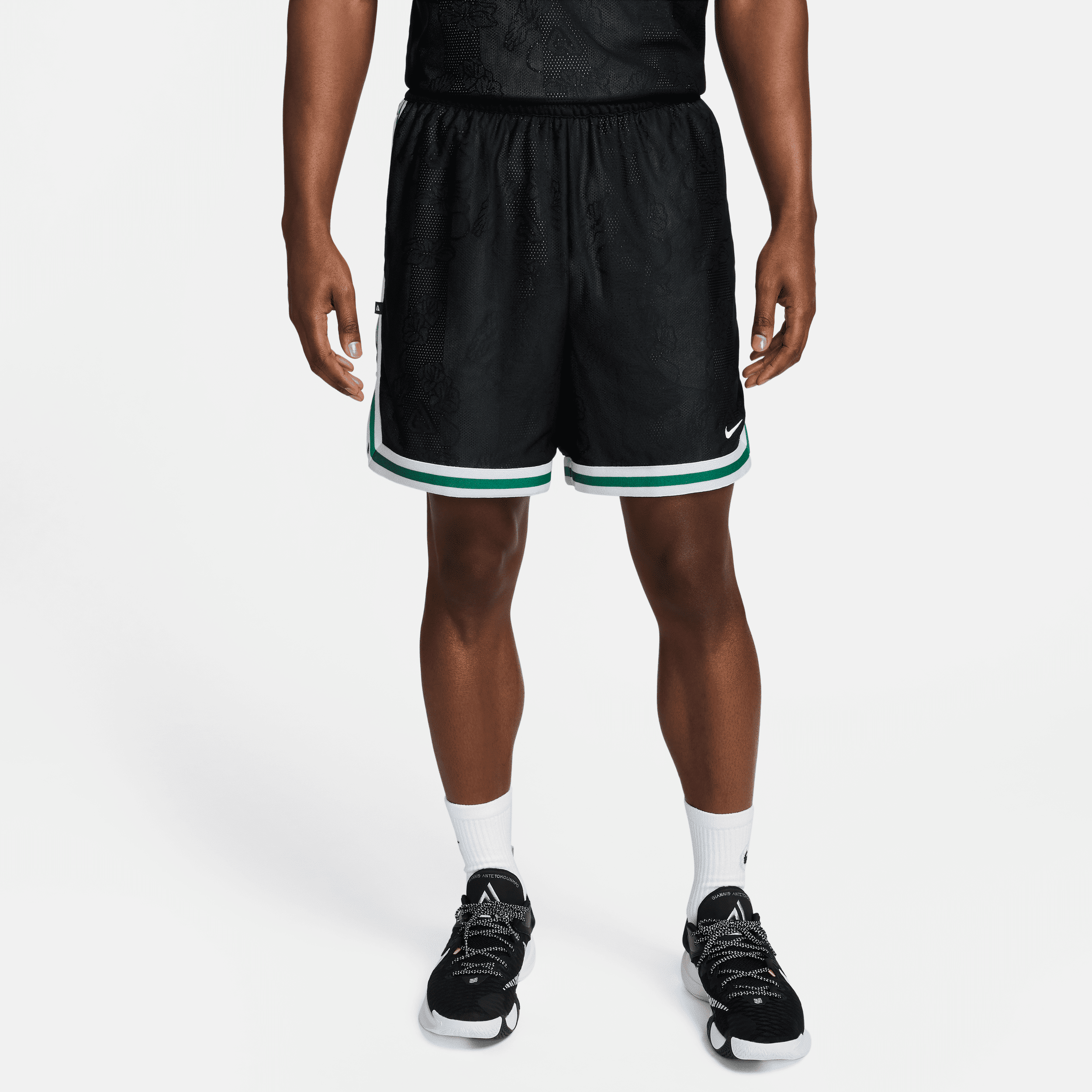 nike shorts da basket 15 cm dri-fit dna giannis – uomo - nero