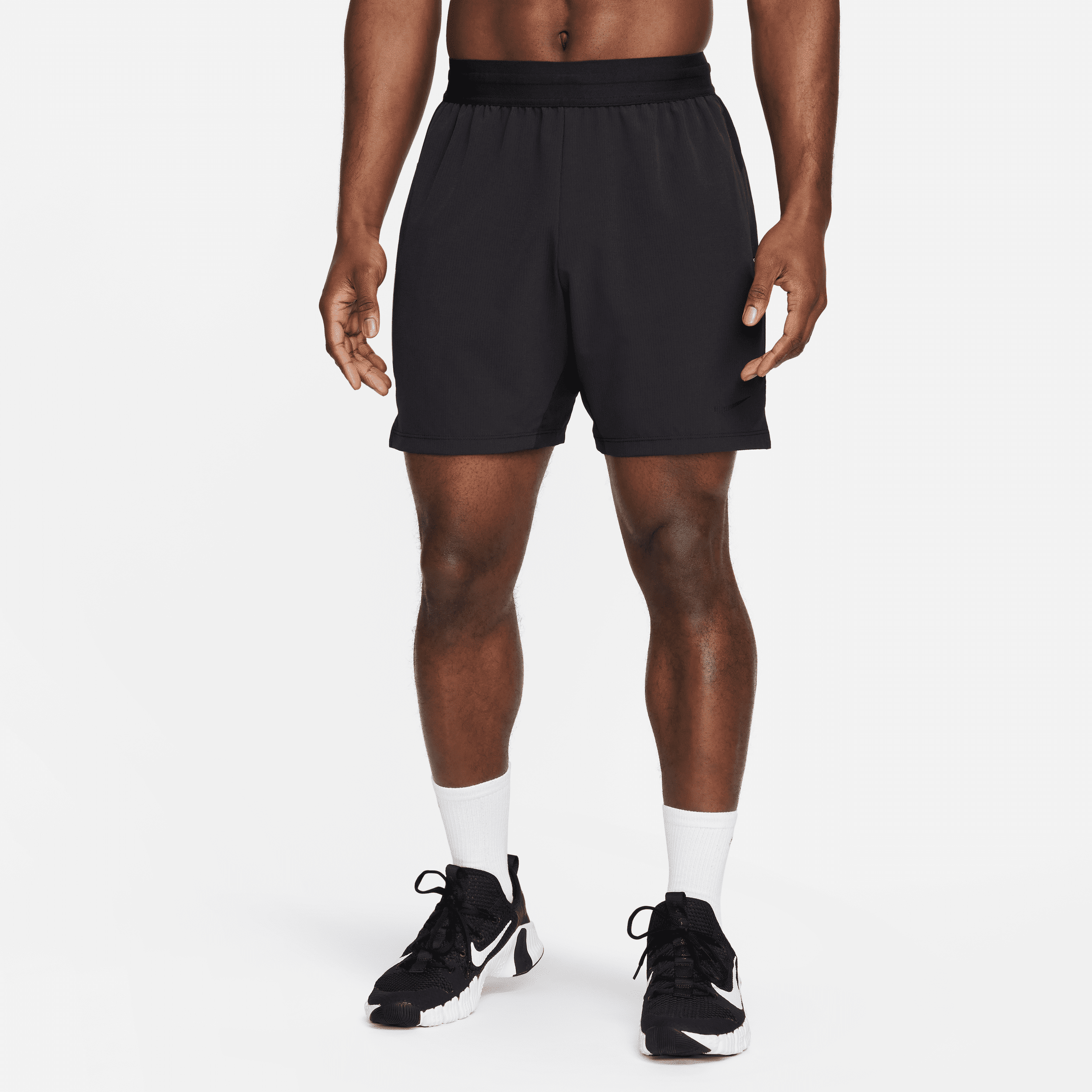 nike shorts da fitness dri-fit non foderati 18 cm  flex rep 4.0 – uomo - nero