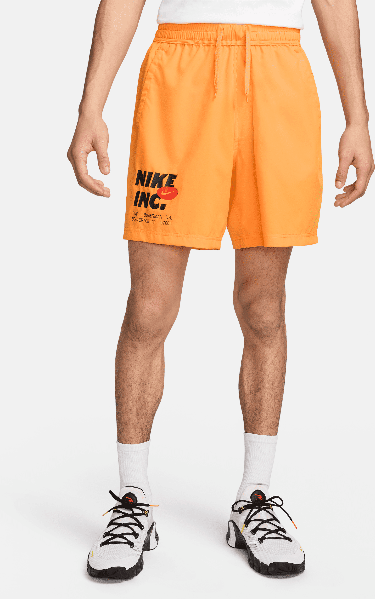 nike shorts da fitness dri-fit non foderati 18 cm  form – uomo - giallo