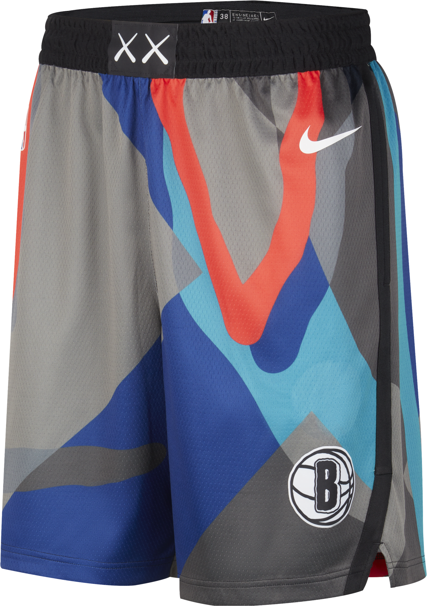 nike shorts brooklyn nets 2023/24 city edition  dri-fit swingman nba – uomo - nero