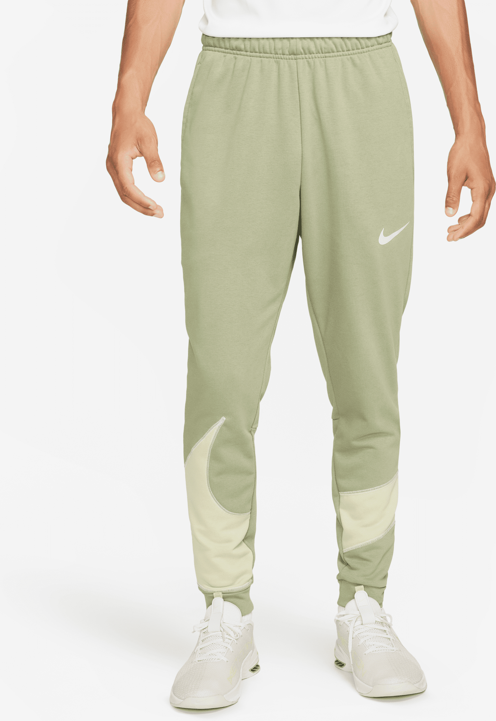 nike pantaloni da fitness affusolati  dri-fit – uomo - verde