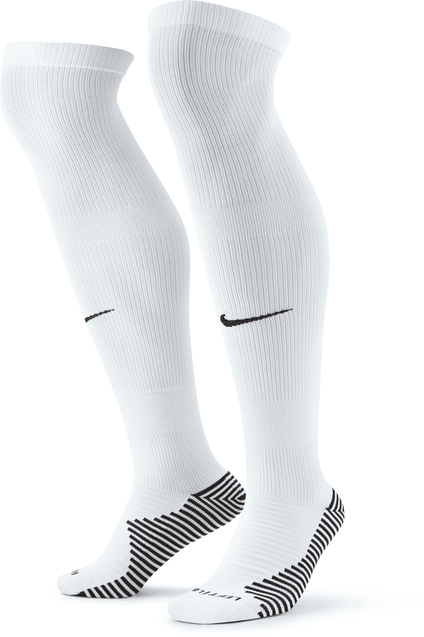 nike calze da calcio al ginocchio  matchfit - bianco