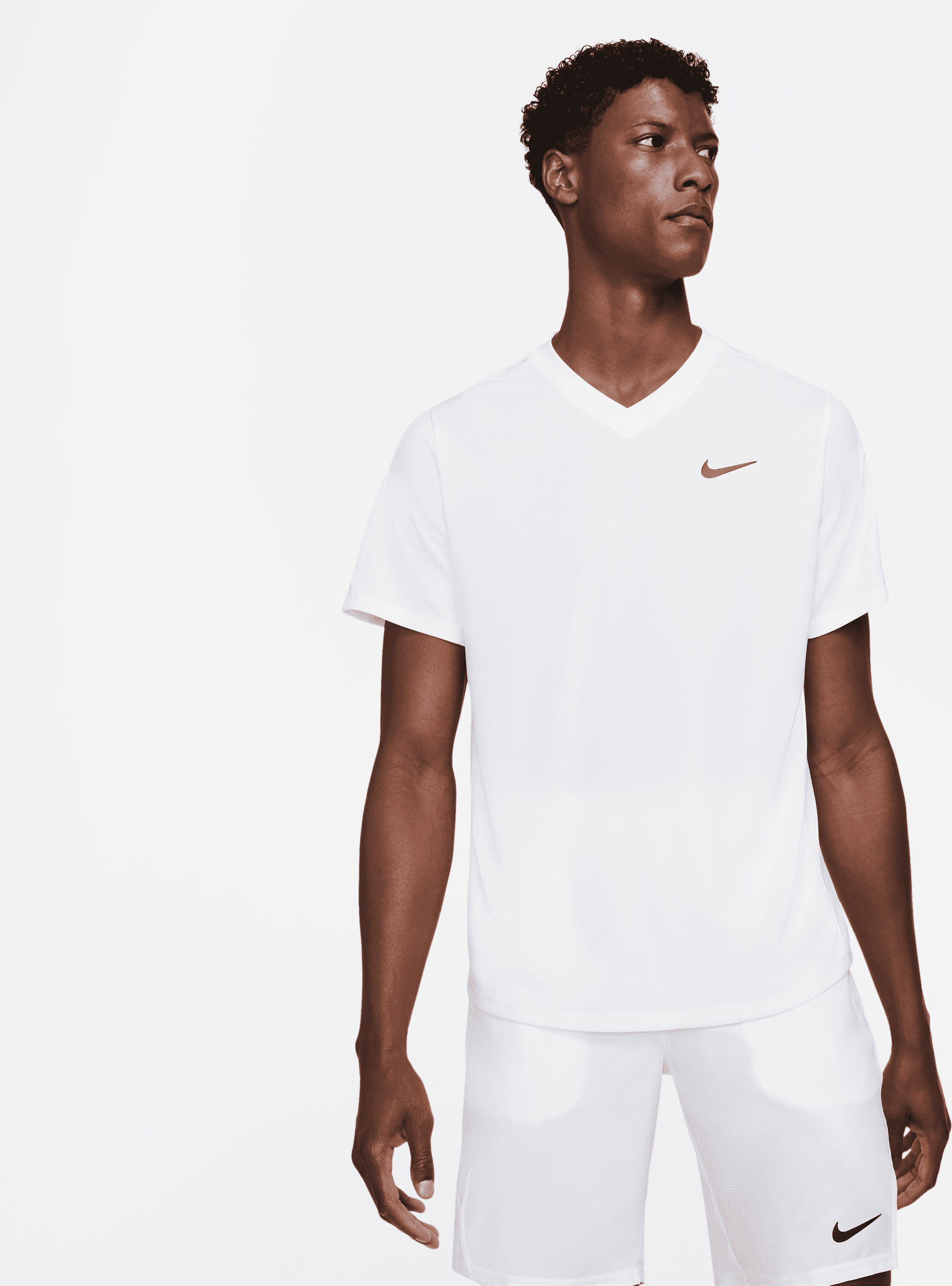 nike maglia da tennis court dri-fit victory - uomo - bianco