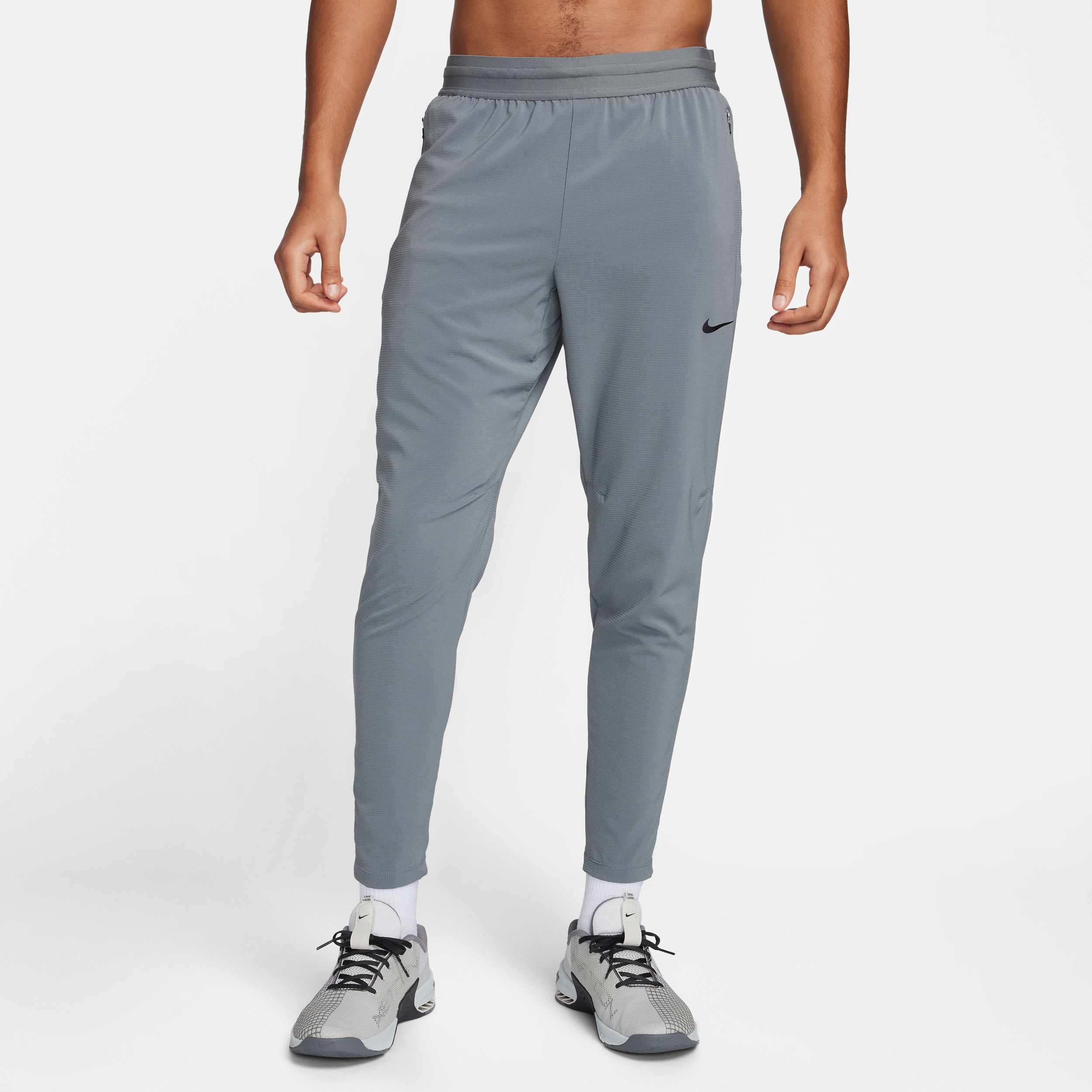 nike pantaloni da fitness dri-fit  flex rep – uomo - grigio