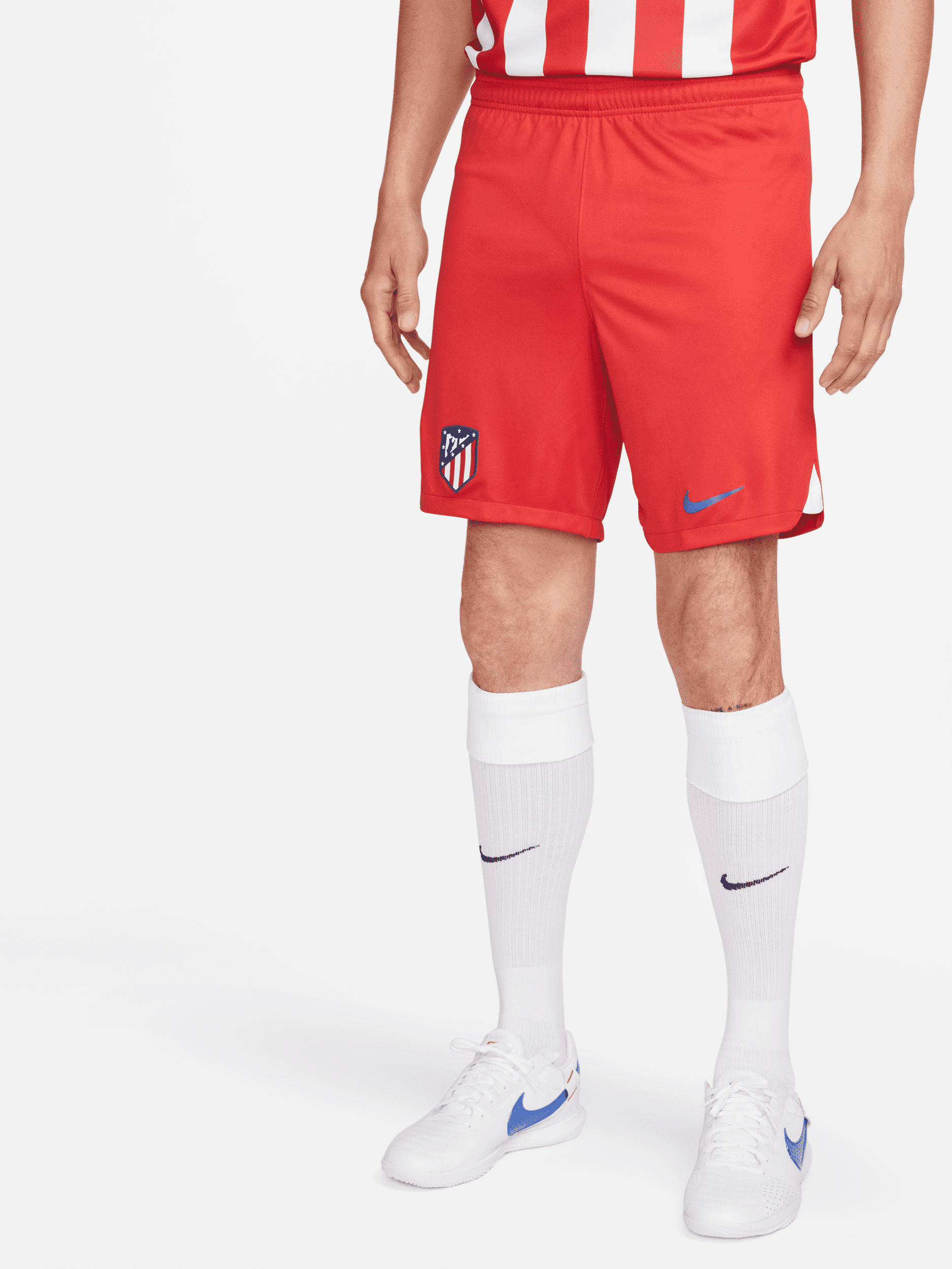 nike shorts da calcio  dri-fit atlético madrid 2023/24 stadium da uomo – home/away - rosso