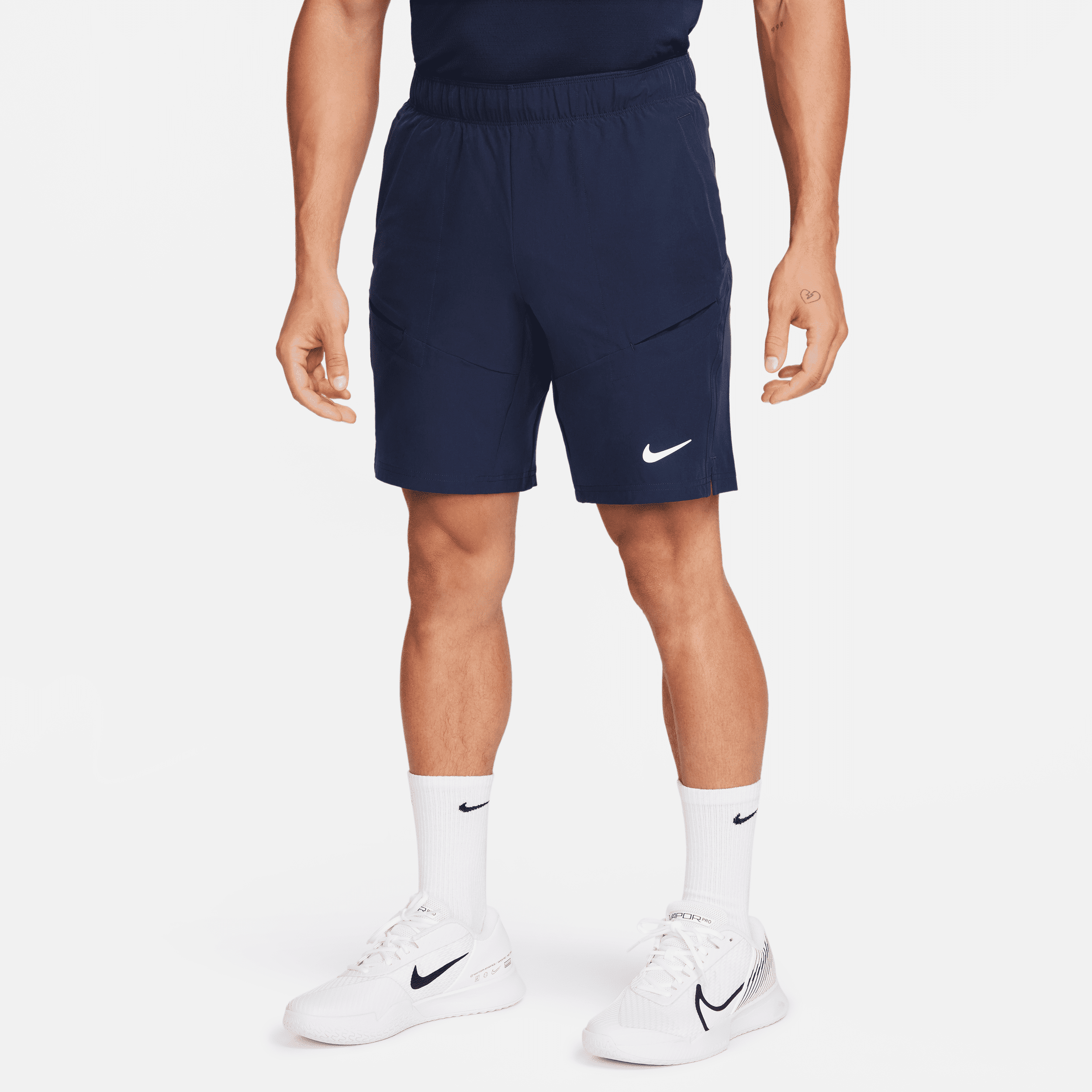 nike shorts da tennis 23 cm court advantage – uomo - blu