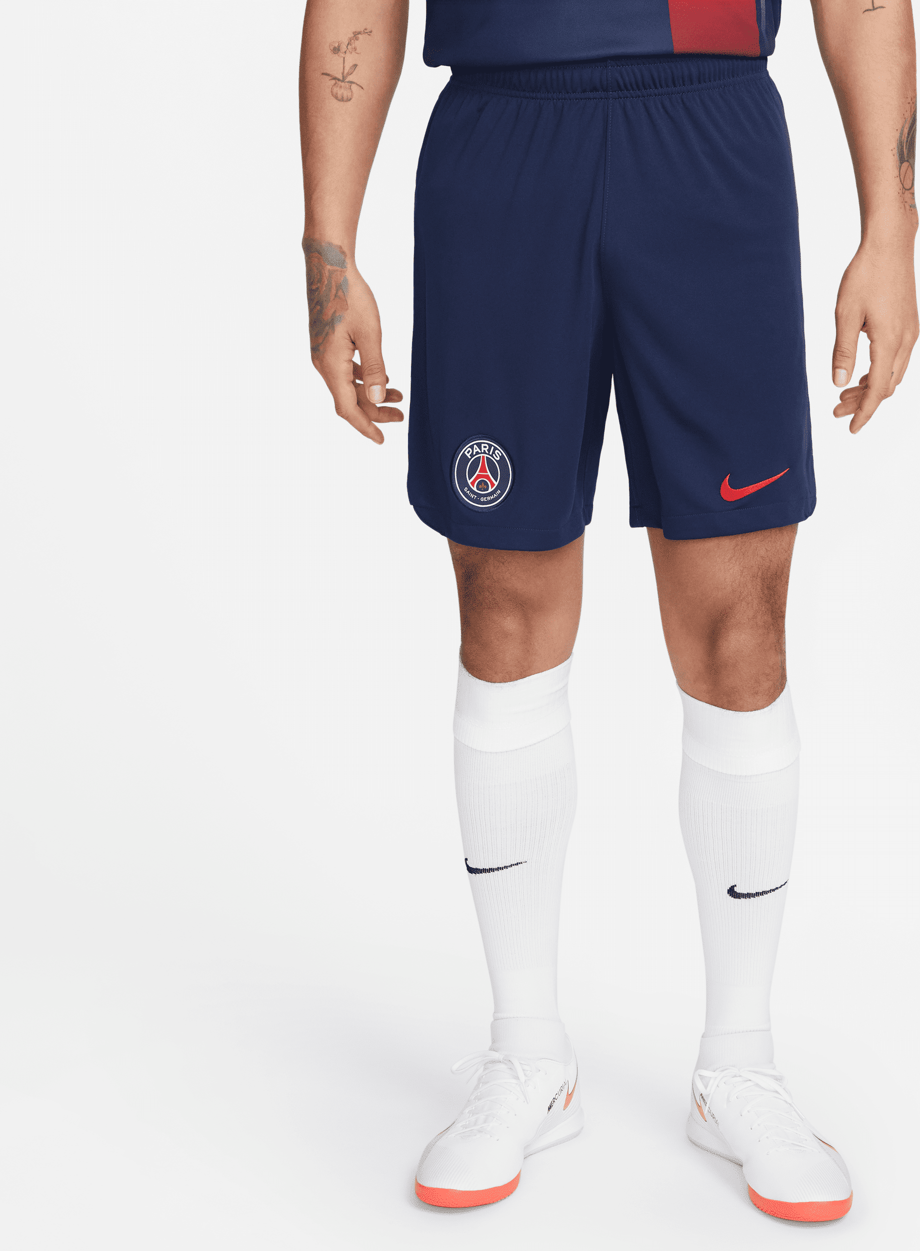 nike shorts da calcio  dri-fit paris saint-germain 2023/24 stadium da uomo – home/away - blu