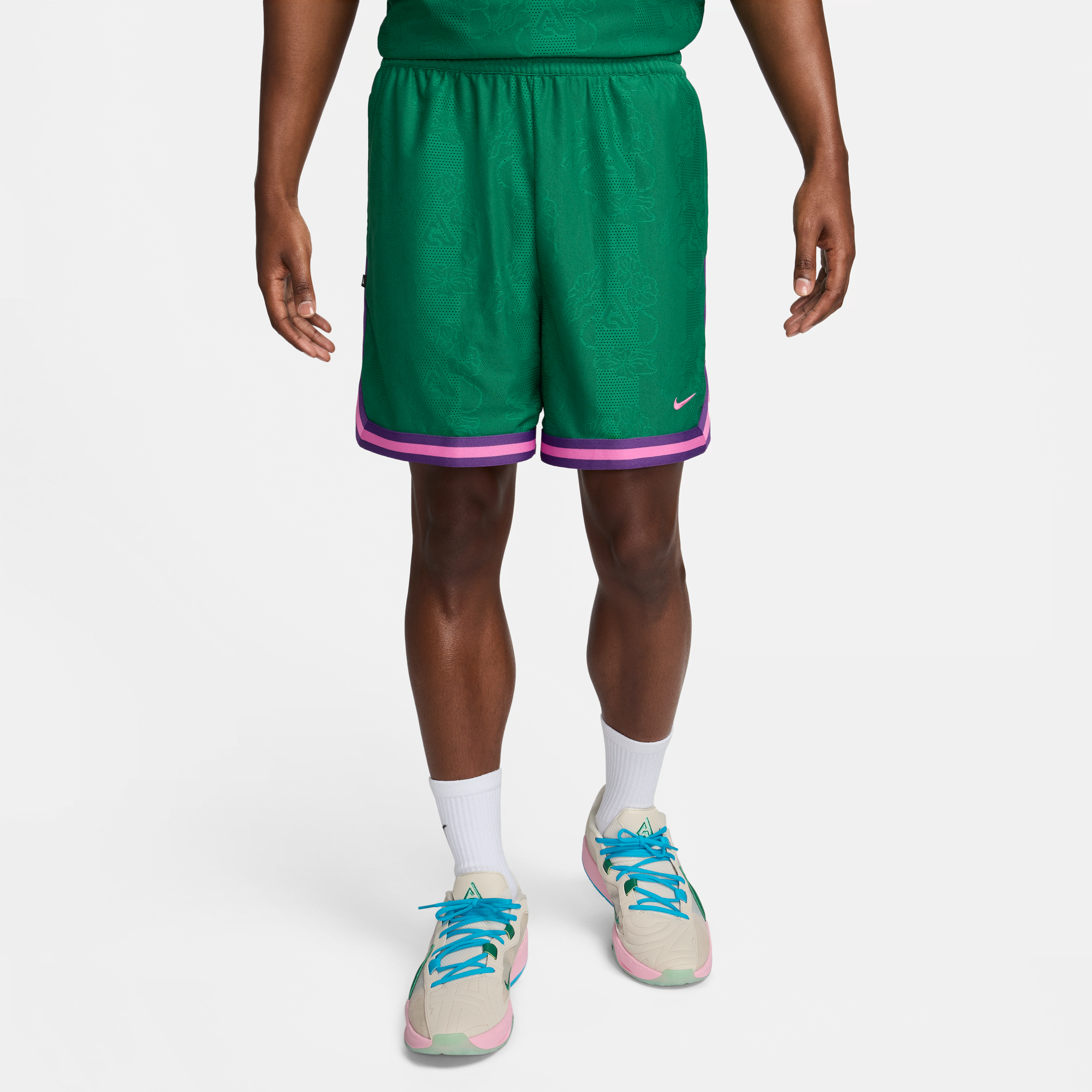 nike shorts da basket 15 cm dri-fit dna giannis – uomo - verde