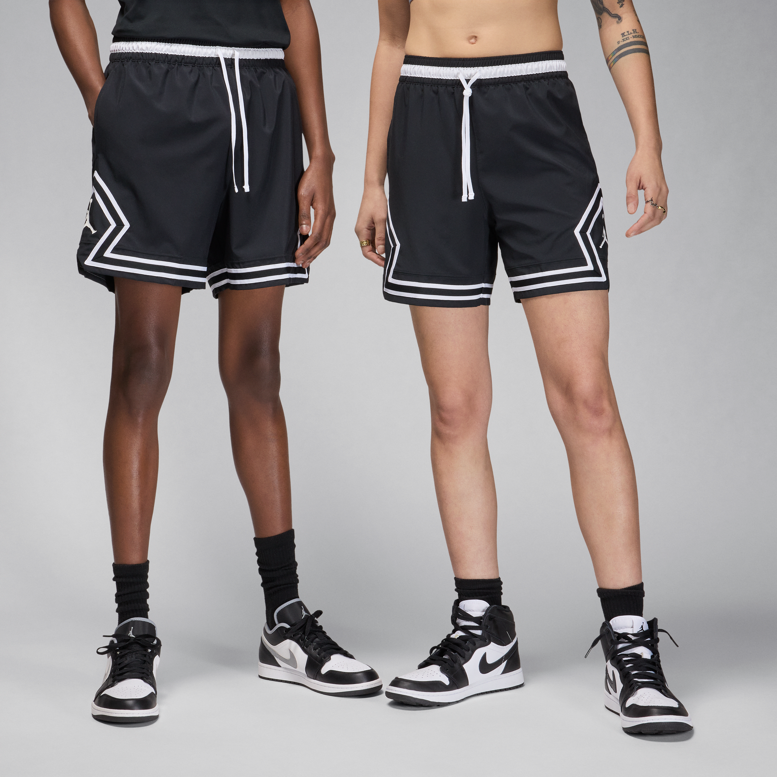 jordan shorts diamond in tessuto dri-fit  sport – uomo - nero