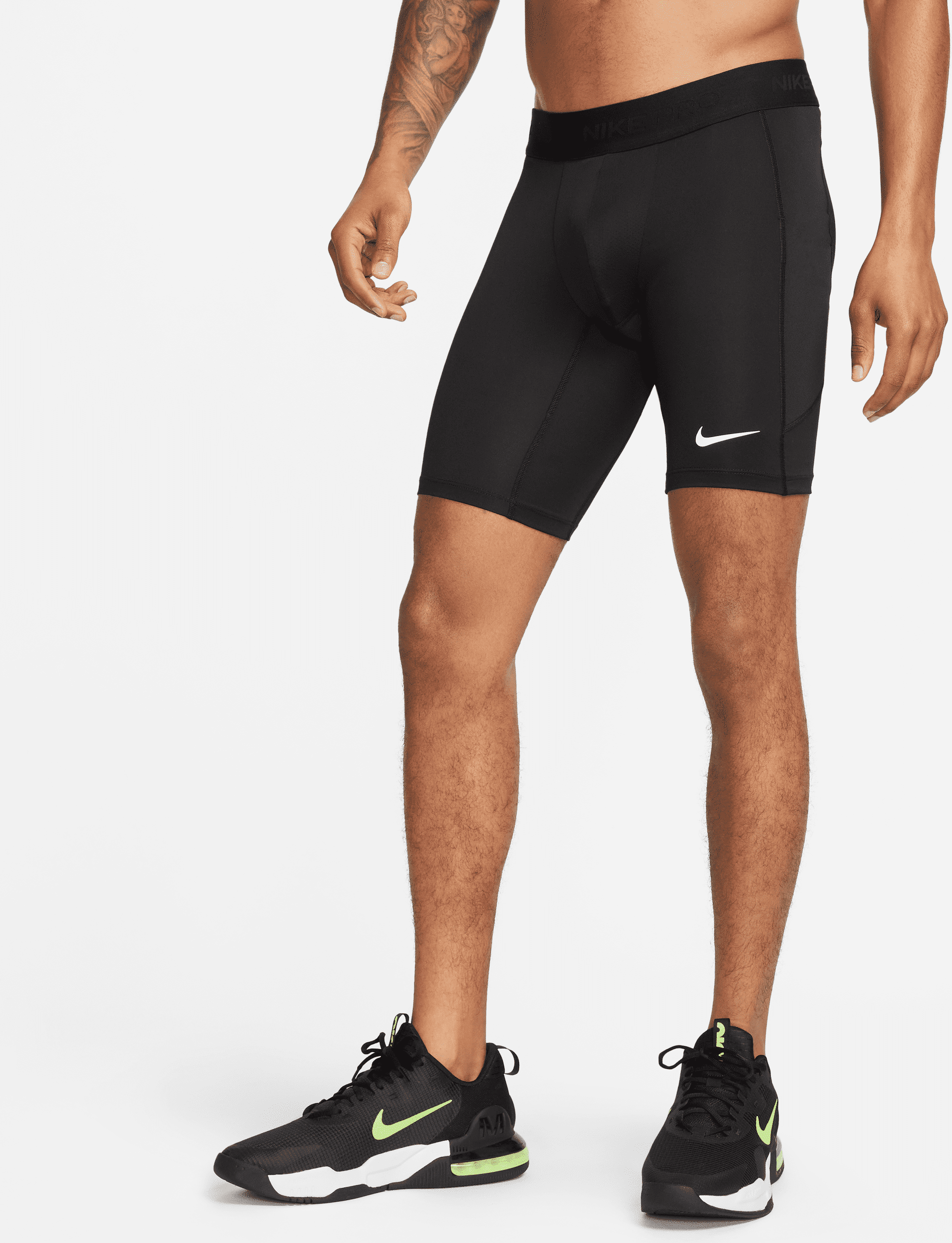 nike shorts lunghi da fitness dri-fit  pro – uomo - nero