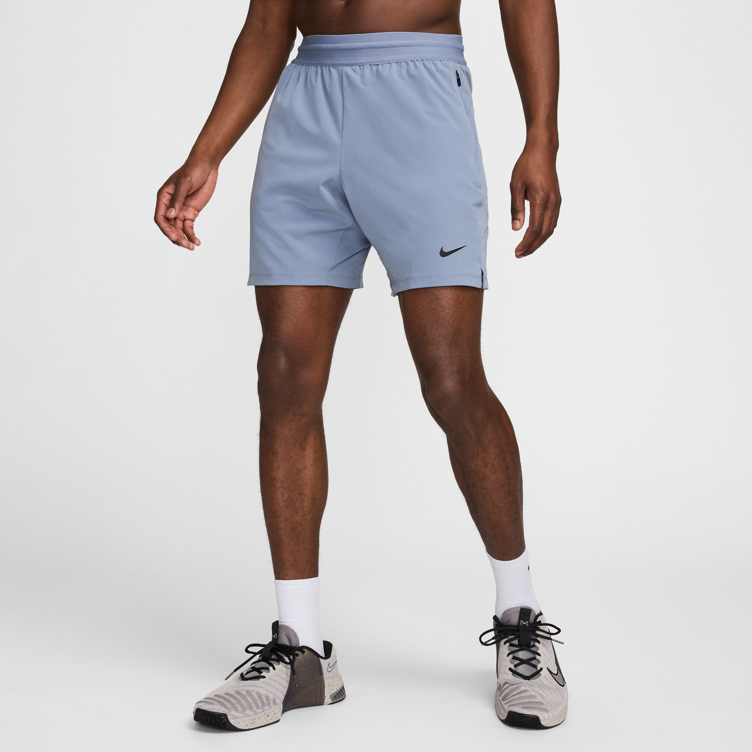 nike shorts da fitness dri-fit non foderati 18 cm  flex rep 4.0 – uomo - blu