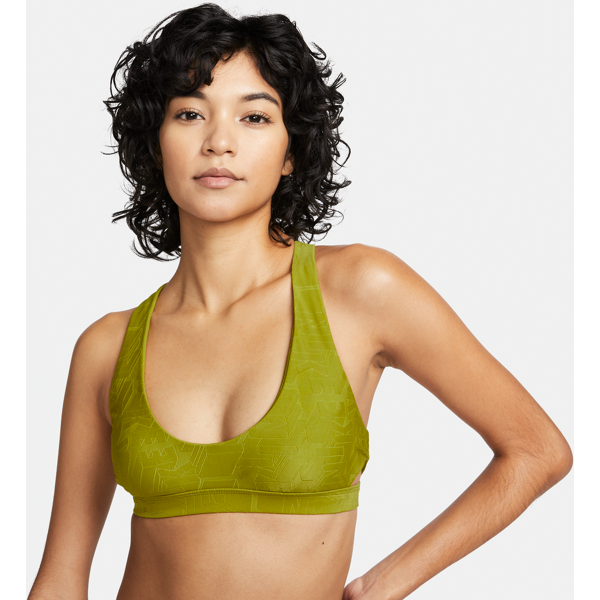 nike top bikini con aperture  – donna - verde