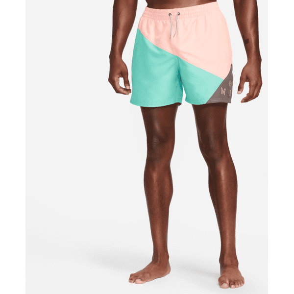 nike shorts da mare volley 13 cm  logo jackknife – uomo - rosa